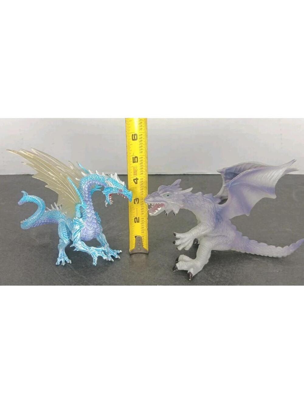 Ice Dragon Forest Fantasy Medieval Blue & 2005 Dragon Figurine Purple/Gray Toys